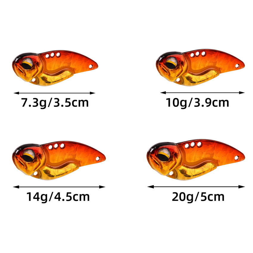6 stks Metalen VIB Vissen Lokt - Fishing Lure Spoon recensie en prijs