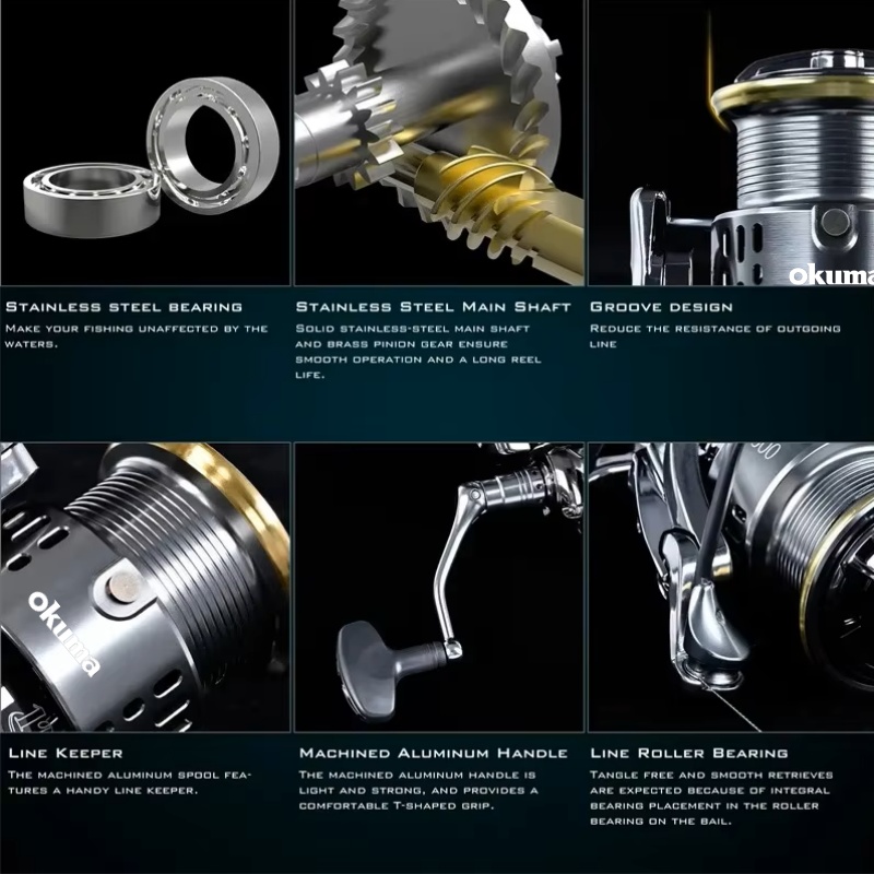 Originele OKUMA Alle Metalen V - Kastking Reel Zephyr recensie en prijs